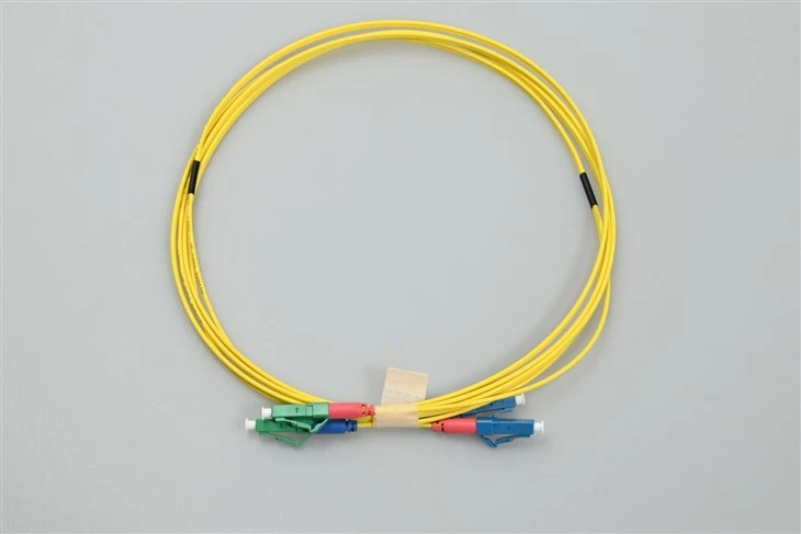 FIBER OPTIC PATCH CORD LC APC TO LC UPC DUPLEX